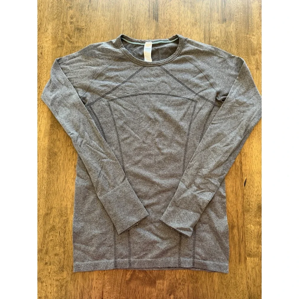 Ivivva by Lululemon Girls Swiftly Fly Tech Seamless Long Sleeve Shirt Size 14